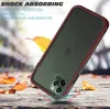 Voor iPhone 11 Pro MAX SE XR XS MAX 7 8 Plus Military Shockproof Dual Color Frosted Matte Snap on Hard Phone Case