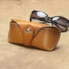 Yeni Gelmesi Vintage Gözlük Kutusu Sert Hakiki Deri Lüks Gözlük Gözlük Çanta Durumda Gözlük Güneş Gözlüğü Tutucu Kapak Erkek Kadın