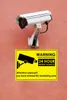 5 pcs 24 horas CCTV Security Câmera Sistema de Aviso Sinal Adesivo Decalque Surveilância CCTV Camera Video Aviso Adesivo Grande Tamanho 285x