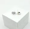 Luksusowy projektant damski biżuteria damska dama kolczyki oryginalne pudełko 925 srebrne kryształowe dekoracje diamentowe A01875134108