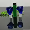 Ny bl￥ n￤sa glaslampa glas bongs oljebr￤nnare glas vatten r￶r oljeriggar r￶ker ri