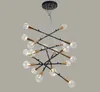 Nordic LED Pendant Lights Matsal Living Room Hängande lampa Sovrum Suspension Armatur Järnglas Loft Deco Fixtures Myy