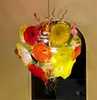 Flower Plates Pendant Lamp Home Design Hand Blown-Glass Chandeliers Lighting LED Murano Glass Art Chandelier Light