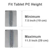 TFY Elastischer Handschlaufenhalter, Tablet-Zubehör für iPad/Samsung Galaxy Tab Note – Grau/Blau