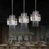 Creative Crystal Led Chandelier Pingente Lâmpada E14 Lâmpadas de Pingente de Brilho Industrial para Cozinha Decorativa Luminária de Luminária