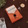 C003 고품질 17 키 Kalimba Wood Mahogany Body Thumb 피아노 악기 액세서리 색상을 선택할 수 있습니다 1602889