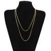 Gold Cuban Link Chain Hip Hop bling kedjor smycken män halsband rap street mens smycken gåva 320233