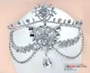 Crystal Headpieces Wedding Hair Accessories Bridal Shining Crown Luxury Rhinestone Frontlet Eyebrow Korean Style1321365