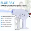 2020 Pistola a spruzzo portatile Blue ray nano per sterilizzazione disinfettante e idratazione dei capelli palmare per uso domestico DHL Fast Shipping