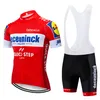 مصنع المبيعات المباشرة 6 ألوان جديدة 2020 Quickstep Cycling Team Jersey 20D Shorts Ropa Ciclismo Summer Quick Dry Pro Bickcling Maillot Down