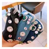 Lüks Elmas Kafa Retro Denim Rhinestone Taş Düğüm Kadın Hairbands Bling Bling Show Taç Tiara Saç Aksesuarları