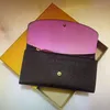 M60697 Classic EMILIE Flap Button Women Long Wallets Fashion Exotic Leather Zipper Coin Purse Woman Card Holder Clutches Pouch Bag 60697