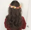 カラフルなクリスマスパーティーを輝く花輪ハロウィーンクラウンフラワーバンド女性女の子は髪の花輪bandガーランド6018825を導いた