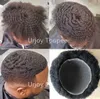 6mm Afro Dalga Saç Tam Dantel Toupee Hint Bakire İnsan Saç Değiştirme Künky Con Erkekler Peruklar Fast Express Teslimat8087389