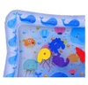 Cute Whale Animal Number Inflatable Tummy Time Water Mat Infants Baby Pad Toy encourages babys natural curiosity develop skills