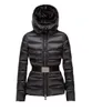 Mode Hiver Doudounes Femmes Manteau À Capuche avec Ceintures Outdoor Designers Vêtements De Fourrure pour Lady Slim Top-Qualité Survêtement En Ligne