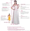 Dubai Arabisk prinsessa 3D blommig blomma rosa en linje bröllopsklänningar 2020 applique tulle scoop sheer nacke ärmlös spets lång brudklänning
