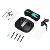 JDRC JD-18TX Quadricoptère RC pliable WiFi FPV avec caméra HD grand angle 2MP Mode de maintien d'altitude RTF - Cyan