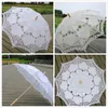68cm 긴 핸들 레이스 우산 수제 예술의 결혼식 들러리 선물 자수 웨딩 우산 파라솔 로맨틱 한 웨딩 사진