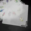 Vintage Coton Mouchoir Fille Serviette Brodé Femmes Serviette Brodé Papillon Dentelle Fleur Mouchoir Cadeau De Fête De Mariage