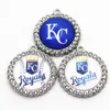 USA: s basebolllag Kansas Charms Royals Dangle Charms Sport Diy Armband Halsband Pendant örhänge smycken hängande charms3496497