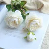 10PCS 3 Testa fiori di peonia artificiali per la sala dei matrimoni Living Tatuaggi 61CM falso seta PU fiori del commercio all'ingrosso DIY ornamento domestico Corone H57