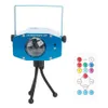 9W 3 RGB LED LASER Iluminação automática Controle de voz Flash onda oceânica lâmpada de barra de estágio LED AC 85-265V Blue