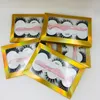 High quality free sample 3 pairs mink eyelashes mix style with pink tweezers mink lashes supply custom lashes packaging