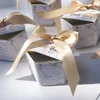 파티 베이비 샤워 종이 상자를위한 새로운 창조적 인 회색 대리석 사탕 박스 선물 가방 패키지 결혼식 선호 선물 선물 선물 박스 1284x