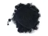 アフロ・パフ総合ヘア・バン・チニョンのヘアピースのための描いているポニーテールのキンキーカーリーアッププロアップルクリップヘアエクステンション