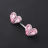 Heart Zircon Nipple Piercing Earring Surgical Steel 14G Ear Barbell Fashion Body Jewelry Nipple Rings 20pcs