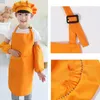 12Colors Children Kids Apron Pocket Kitchen Cooking Baking Painting Cooking Art Bib Children Plain Apron Kitchen ST676 100