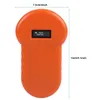 Portable 134.2KHz PET ID-läsare RFID-chipläsare ISO11784 / 11785 FDX-B för hundkatt LCD-skärm Djurmikrokipskanner Tag Barcode Scanner