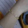 925 pulseira de amante de prata esterlina para 2019 Valentines Fine Jewelry Presente CZ L O V E Letra Personalizar Nome Jóias