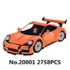 20001 20001B 20086 Technic Series Azul Super Car Racing Compatível 42056 42083 Tijolos de Auto-bloqueio para Crianças Presente 3388