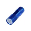 Алюминиевый сплав портативный ультрафиолетовый фонарик фиолетовый свет 9 LED 30LM горелка легкая лампа мини-фонарик 4 цвета zza416