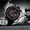 CWP 2021 Nibosi Hommes Montres Chronographe Mens Sport Montre Militaire Quartz Creative Creative Big Dial Clock Relogio Masculino Reloj Hombre