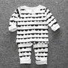 Bebek Kız Pijama Nokta Ekose Toddler Erkek Gömlek Pantolon 2 adet Setleri Pamuk Bebek Kız Takım Elbise Butik Bebek Giyim 8 Tasarımlar BT4390