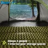 4 pessoa fácil pop-up tenda-automático configuração sol abrigo para praia - Barracas familiares instantâneas para camping, caminhadas viajando