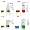 新しい 14 ミリメートル 18 ミリメートル男性女性ガラス灰キャッチャー 10 ミリリットルシリコーン容器リクレーマー灰キャッチャー石英バンガーガラス水ボング軽くたたくリグ
