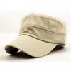 New Classic Plain Vintage Army Cadet Style Casquette en coton Chapeau réglable