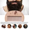 Wooden Hair Comb Natural Hairbrush Peach Wood Hair Brush Beard Pocket Combs Brushes Styling Tool