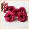 100 st 8cm Silk Rose Flower Heads 16 färger för bröllopsfest Dekorativ konstgjord simulering Silk Peony Camellia Rose Flower