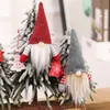 2019 Weihnachten Gesichtsloser Zwerg Weihnachtsmann Weihnachtsbaum Hängende Verzierung Puppe Dekoration Weihnachtsdekorationen Weihnachtsgeschenk Puppe Baumanhänger Alter Mann