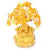 Dekorativa objekt Figurer ger födelsedag Shui Money Gift Mini Bonsai Luck Tree Style Feng Home Crystal Wealth