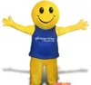 Costume de mascotte de football jaune personnalisé, taille adulte, livraison gratuite
