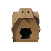 RFWCAK papel corrugado mascotas gato rascador DIY casas para gatos cama estera caja de arena gatito juguetes de cartón para productos para mascotas