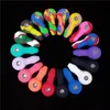 Silicone Pipe Mini Oil Burner Pipes Smoking Tobacco Hand Pipe 5inch Mini Spoon Pipes Bubbler Dab Water Pipes Smoke Accessories 18 Colors