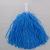 Cheerleading 3Pair/Cheering Pompom Flower Cheerleaders Took Ball Bouquet Hand Flowers Rings And Plastic Handles For Sports Match1