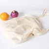 Reusable String Shopping bag Fruit Vegetables Eco Grocery Bag Portable Storage Bag Shopper Tote Mesh Net Woven Cotton Storage Bags1783381